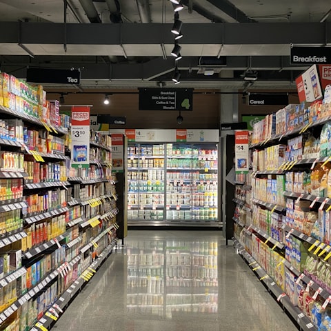 Supermarket interior