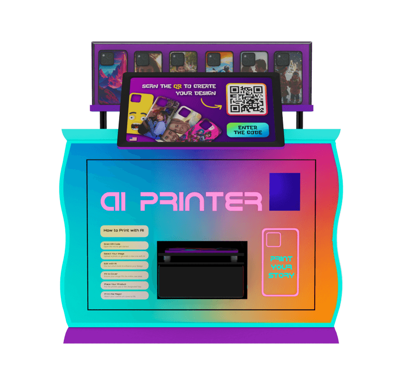 Sweet Robo AI Printer countertop phone case machine