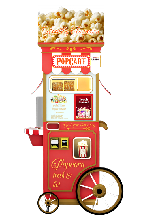 Sweet Robo PopCart Popcorn Machine