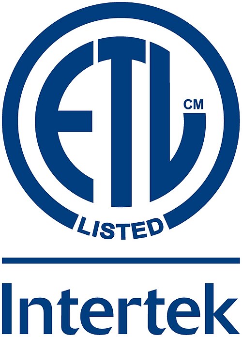 ETL Listed by Intertek